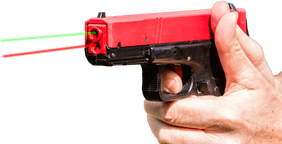 A beautiful red & black electroshock gun
